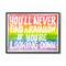 Stupell Industries Find A Rainbow Watercolor Typography in Black Frame Wall Art